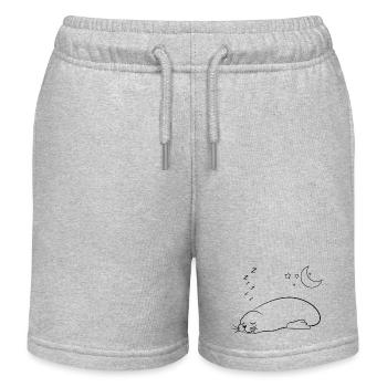 Seehund meer wasser suess lieb lustig schlafen nac - Kinder Organic Joggingshorts Mini Bolter von Stanley/Stella - Grau meliert - Vorne