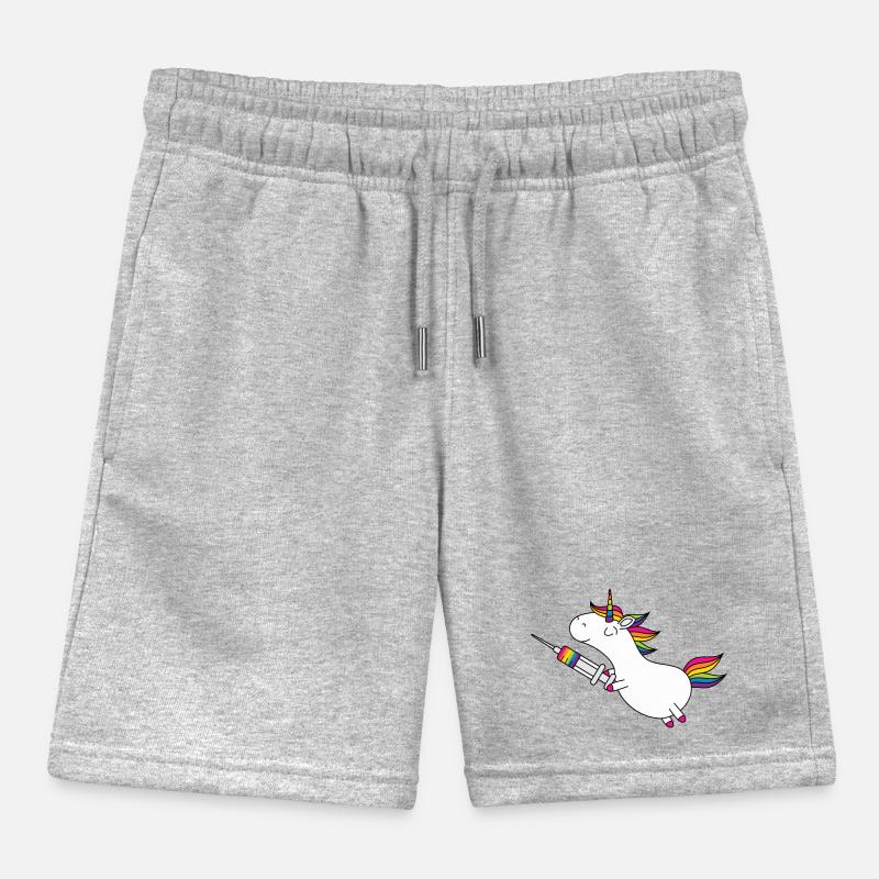 Immunicorn Einhorn mit Regenbogen Spritze Kinder Organic Joggingshorts Mini Bolter von Stanley/Stella