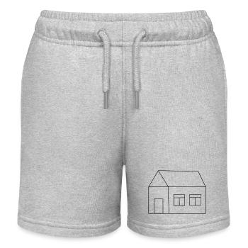 Home Houses Propriété - Short de jogging enfant bio Stanley/Stella - gris chiné - Devant