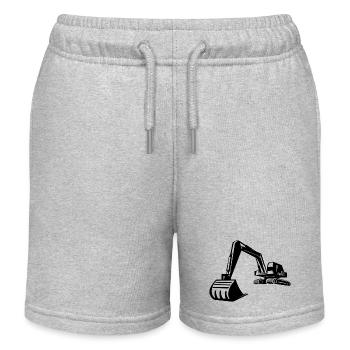 Silhouette de pelle, conception précise pour - Short de jogging enfant bio Stanley/Stella - gris chiné - Devant