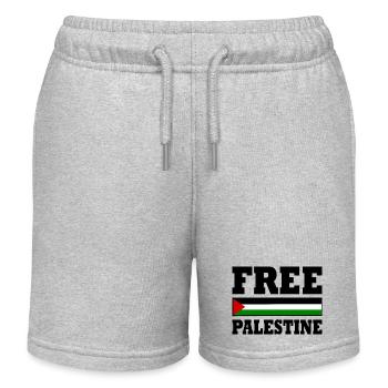 Free palestine - Kids Organic Sweat Shorts by Stanley/Stella - heather grey - Front