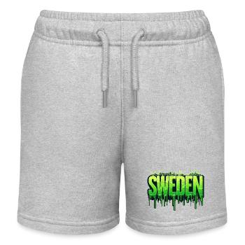 Halloween Happy Horror Monster Blut Gruselig Beängstigend - Kinder Organic Joggingshorts Mini Bolter von Stanley/Stella - Grau meliert - Vorne