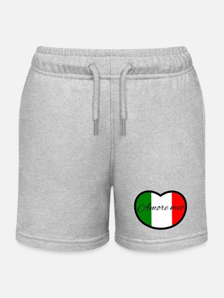 Italia amore mio - Short de jogging enfant bio Stanley/Stella - gris chiné