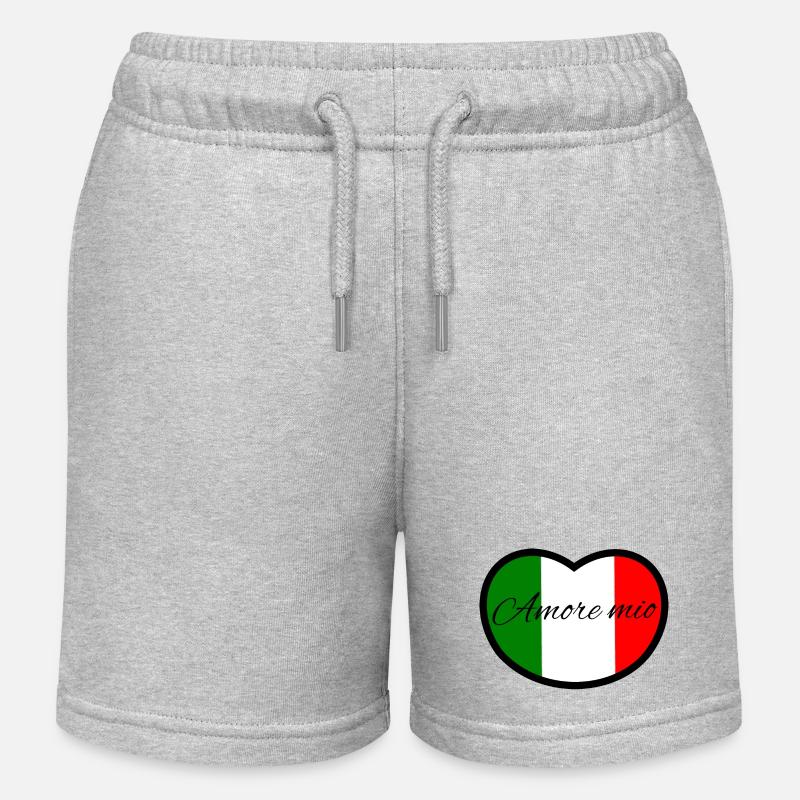 Italia amore mio - Short de jogging enfant bio Stanley/Stella - gris chiné
