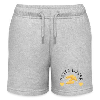 Amateur de pâtes - Short de jogging enfant bio Stanley/Stella - gris chiné - Devant