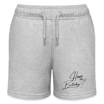Bon anniversaire - Short de jogging enfant bio Stanley/Stella - gris chiné - Devant