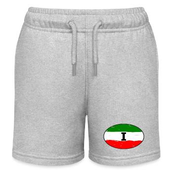 Autocollants Italie - Short de jogging enfant bio Stanley/Stella - gris chiné - Devant