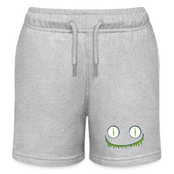Yeux monstrueux - Short de jogging enfant bio Stanley/Stella - gris chiné - Devant