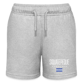 Siquatepeque Honduras Hondurans - Kids Organic Sweat Shorts by Stanley/Stella - heather grey - Front