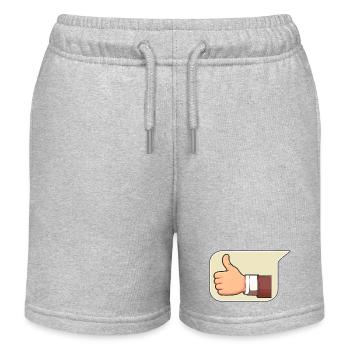 Daumen nach oben - Kinder Organic Joggingshorts Mini Bolter von Stanley/Stella - Grau meliert - Vorne