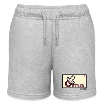 Accouchement de grossesse - Baby Grandma 2026 - Short de jogging enfant bio Stanley/Stella - gris chiné - Devant