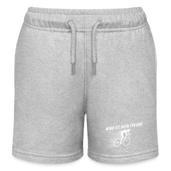 Vélo de route Vélo Vélo Sport Vélo VTT - Short de jogging enfant bio Stanley/Stella - gris chiné - Devant