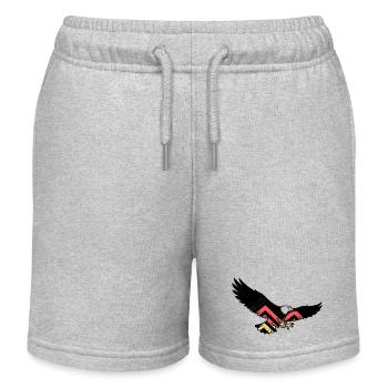 Drapeau des fans d’Adler Allemagne - Short de jogging enfant bio Stanley/Stella - gris chiné - Devant