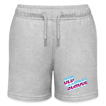 Old School Neon - Short de jogging enfant bio Stanley/Stella - gris chiné - Devant