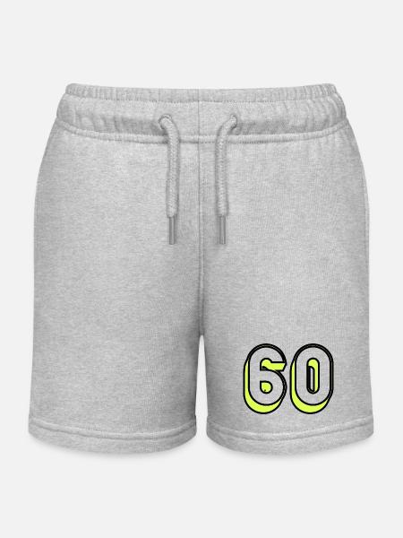 60. 60 ÅR. 60-årsjubileum. JUBILEUM 60 ÅR - Sweatshorts barn økologisk Stanley/Stella - gråmelert