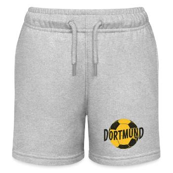Fussball Dortmund - Kinder Organic Joggingshorts Mini Bolter von Stanley/Stella - Grau meliert - Vorne