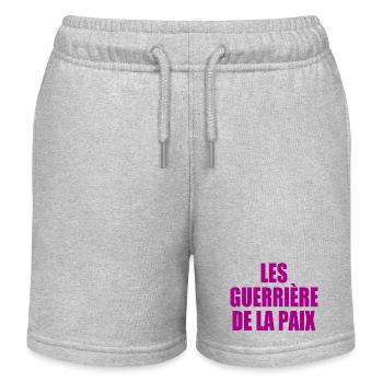 Die Krieger des Friedens - Kinder Organic Joggingshorts Mini Bolter von Stanley/Stella - Grau meliert - Vorne