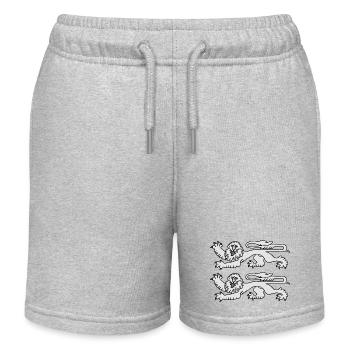 Normandy Lions GREY - Kids Organic Sweat Shorts by Stanley/Stella - heather grey - Front