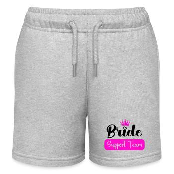 bride support team - Kinder Organic Joggingshorts Mini Bolter von Stanley/Stella - Grau meliert - Vorne