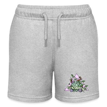 Druid | RPG | Magisch | Nerdy Stuff | Handmade | - Kinder Organic Joggingshorts Mini Bolter von Stanley/Stella - Grau meliert - Vorne