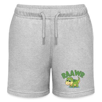 Baby Dino - Kinder Organic Joggingshorts Mini Bolter von Stanley/Stella - Grau meliert - Vorne
