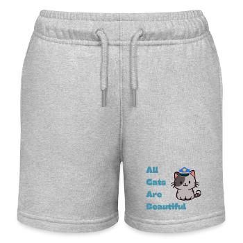 AHAB - Kinder Organic Joggingshorts Mini Bolter von Stanley/Stella - Grau meliert - Vorne