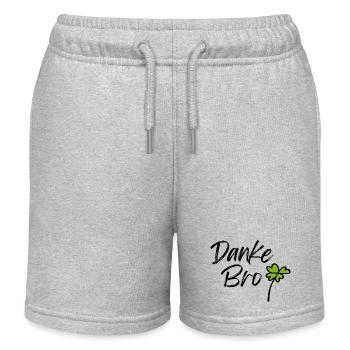 Danke Bro - Kinder Organic Joggingshorts Mini Bolter von Stanley/Stella - Grau meliert - Vorne