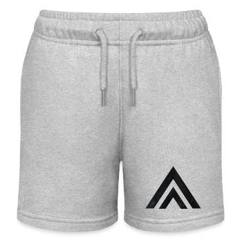 Geometrische Berge - Kinder Organic Joggingshorts Mini Bolter von Stanley/Stella - Grau meliert - Vorne