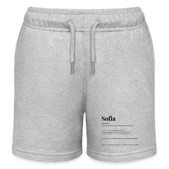 Sofia - Kinder Organic Joggingshorts Mini Bolter von Stanley/Stella - Grau meliert - Vorne