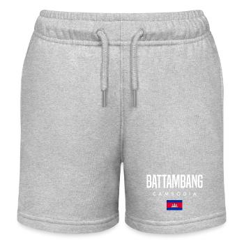 Battambang Cambodge Khmer - Short de jogging enfant bio Stanley/Stella - gris chiné - Devant