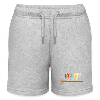 Archer Archer Retro Archer Chasse à l’arc - Short de jogging enfant bio Stanley/Stella - gris chiné - Devant
