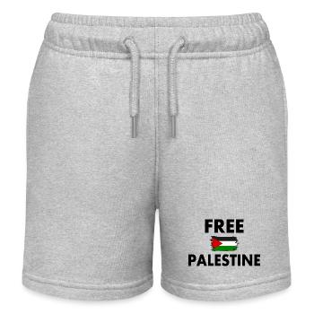 Free palestine - Kids Organic Sweat Shorts by Stanley/Stella - heather grey - Front