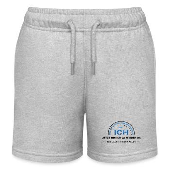 unentbehrlich Chef ich - Kinder Organic Joggingshorts Mini Bolter von Stanley/Stella - Grau meliert - Vorne