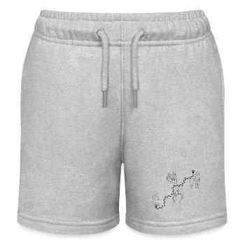 Muttertag - Perfekte Mama - Danke Mama - Kinder Organic Joggingshorts Mini Bolter von Stanley/Stella - Grau meliert - Vorne