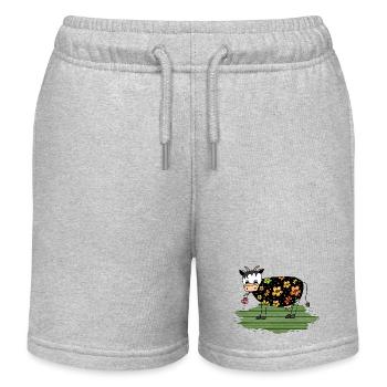 Kuh - Kinder Organic Joggingshorts Mini Bolter von Stanley/Stella - Grau meliert - Vorne
