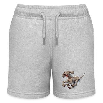 Weimaraner - Kinder Organic Joggingshorts Mini Bolter von Stanley/Stella - Grau meliert - Vorne