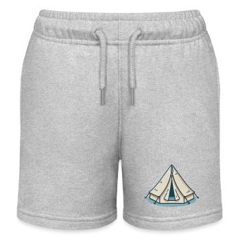 tente - Short de jogging enfant bio Stanley/Stella - gris chiné - Devant