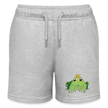 Frosch - Kinder Organic Joggingshorts Mini Bolter von Stanley/Stella - Grau meliert - Vorne