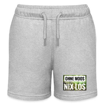 Ohne Moos Nix Los - Kinder Organic Joggingshorts Mini Bolter von Stanley/Stella - Grau meliert - Vorne