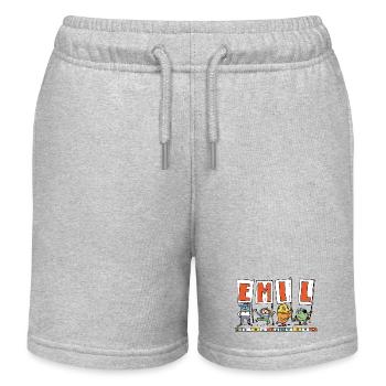 Emil - Kinder Organic Joggingshorts Mini Bolter von Stanley/Stella - Grau meliert - Vorne