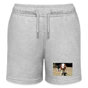 Kuh Poster - Kinder Organic Joggingshorts Mini Bolter von Stanley/Stella - Grau meliert - Vorne
