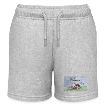 Fill is having a littl LUNCH break - Kinder Organic Joggingshorts Mini Bolter von Stanley/Stella - Grau meliert - Vorne