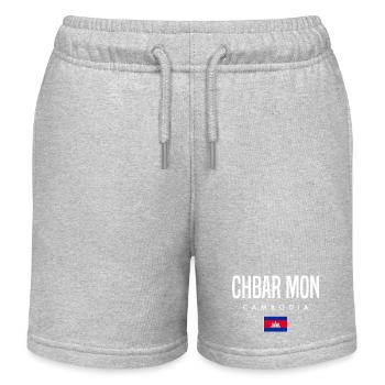 Chbar Mon Cambodge Khmer - Short de jogging enfant bio Stanley/Stella - gris chiné - Devant