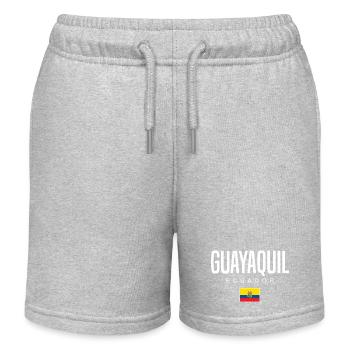 Guayaquil Ecuador Ecuadorianer - Kinder Organic Joggingshorts Mini Bolter von Stanley/Stella - Grau meliert - Vorne