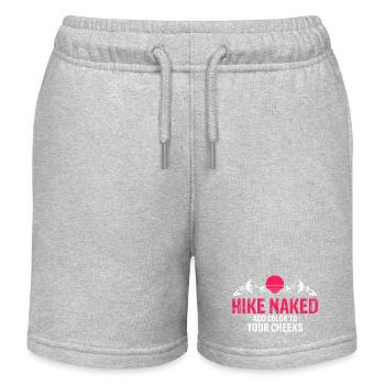 Bold Hiking Humor Add Cheeky Color to Your Trail - Kinder Organic Joggingshorts Mini Bolter von Stanley/Stella - Grau meliert - Vorne