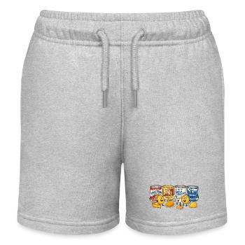 Kondensmilch Süßes - Kinder Organic Joggingshorts Mini Bolter von Stanley/Stella - Grau meliert - Vorne