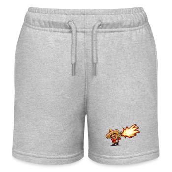 Mariachi Feuersturm - Kinder Organic Joggingshorts Mini Bolter von Stanley/Stella - Grau meliert - Vorne