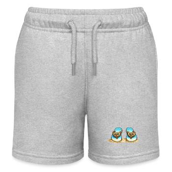 Blue Pretzel Bow Beach Flip-Flops - Kinder Organic Joggingshorts Mini Bolter von Stanley/Stella - Grau meliert - Vorne