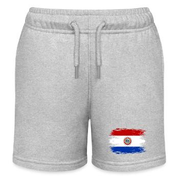 Paraguay Flagge used - Kinder Organic Joggingshorts Mini Bolter von Stanley/Stella - Grau meliert - Vorne