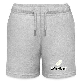 Laghost: Geist süßes Lächeln - Kinder Organic Joggingshorts Mini Bolter von Stanley/Stella - Grau meliert - Vorne